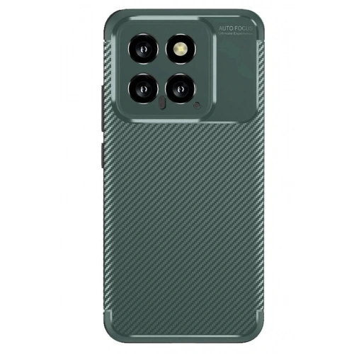 Mey İthalat®   Mi 14T Kılıf Auto Focus Karbon Kapak - Koyu Yeşil