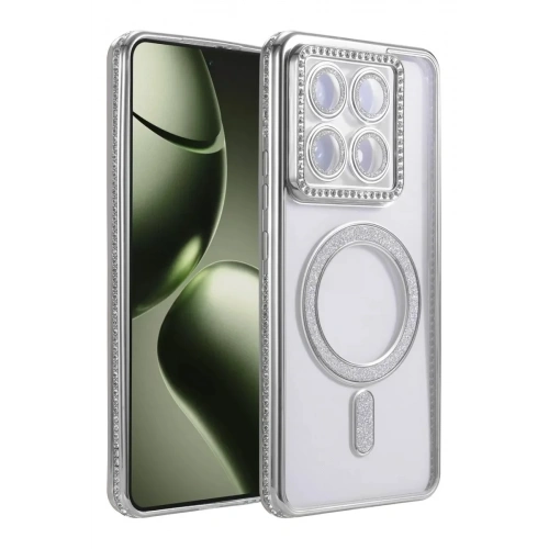 Mey İthalat®   Mi 14T Pro Joke Simli Magneticsafe Kılıf - Gümüş