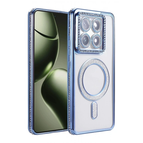 Mey İthalat®   Mi 14T Pro Joke Simli Magneticsafe Kılıf - Mavi