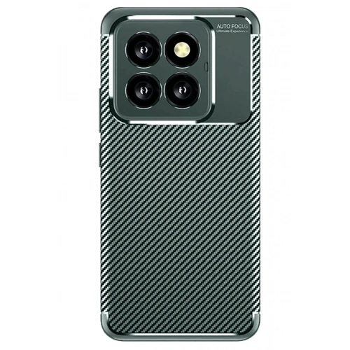 Mey İthalat®   Mi 14T Pro Kılıf Auto Focus Karbon Kapak - Koyu Yeşil