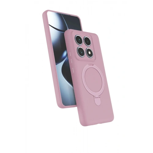 Mey İthalat®   Mi 14T Pro Regal Magsafe Standlı Kapak - Açık Pembe
