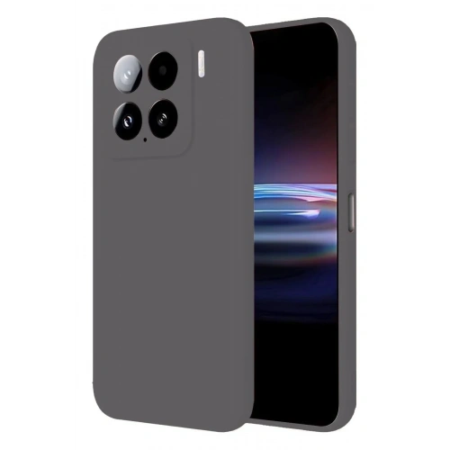 Mey İthalat®   Mi 15 Pro Kılıf Nano içi Kadife Silikon - Gri