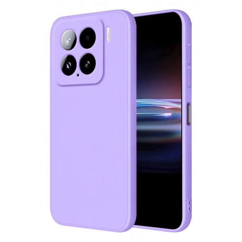 Mey İthalat®   Mi 15 Pro Kılıf Nano içi Kadife Silikon - Lila