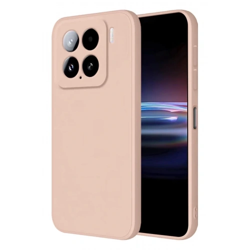 Mey İthalat®   Mi 15 Pro Kılıf Nano içi Kadife Silikon - Pudra