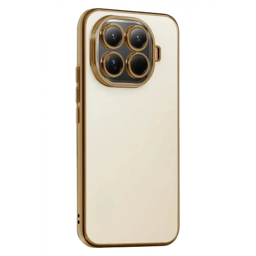 Mey İthalat®   Mi 15T Pro  Lensli Silikon - Gold