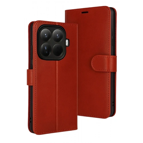 Mey İthalat®   Mi 15T Pro Trend S Plus Kapaklı Kılıf - Kırmızı