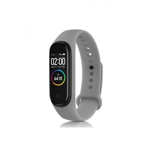 Mey İthalat®   Mi Band 7 Klasik Kordon - Açık Gri