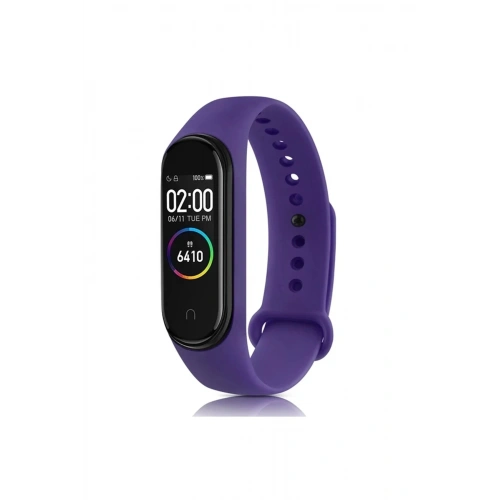 Mey İthalat®   Mi Band 7 Klasik Kordon - Mor