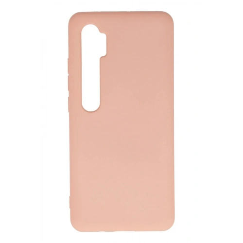 Mey İthalat®   Mi Note 10 Lite Kılıf Nano içi Kadife Silikon - Pudra
