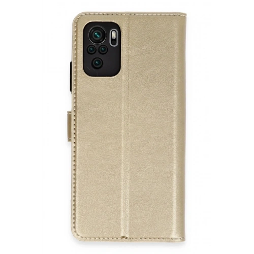 Mey İthalat®   Mi Note 10 Trend S Plus Kapaklı Kılıf - Gold