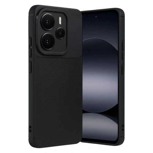 Mey İthalat®   Note 14 5G Auto Focus Karbon Kapak - Siyah