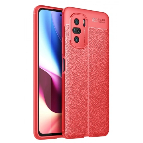Mey İthalat®   Poco F3 Kılıf Auto Focus Kapak - Kırmızı