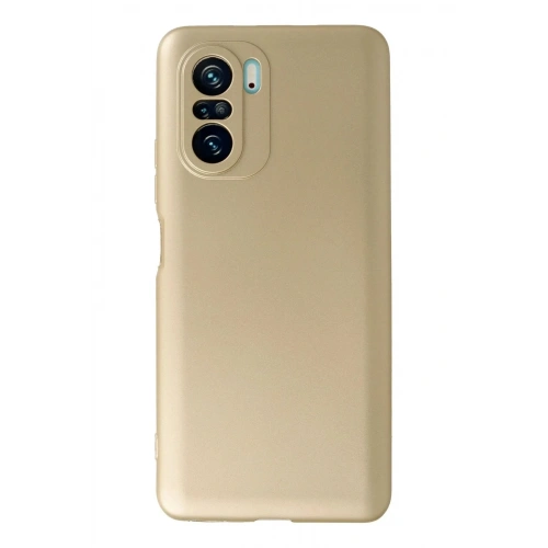 Mey İthalat®   Poco F3 Kılıf First Silikon - Gold