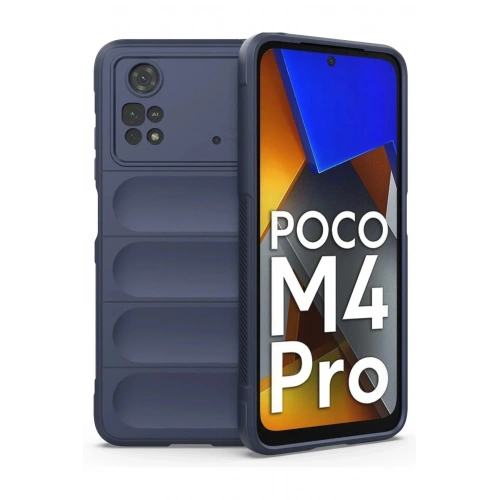 Mey İthalat®   Poco M4 Pro 4G Kılıf Optimum Silikon - Lacivert