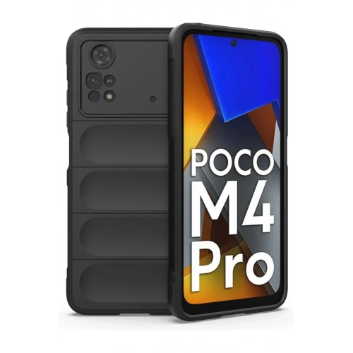 Mey İthalat®   Poco M4 Pro 4G Kılıf Optimum Silikon - Siyah