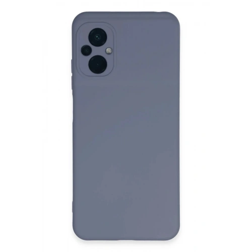 Mey İthalat®   Poco M5 Kılıf Nano içi Kadife Silikon - Gri