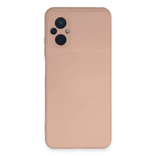 Mey İthalat®   Poco M5 Kılıf Nano içi Kadife Silikon - Pudra