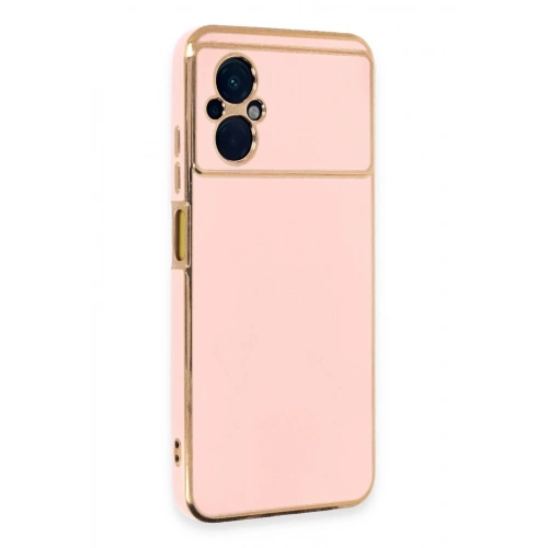 Mey İthalat®   Poco M5 Kılıf Volet Silikon - Pembe