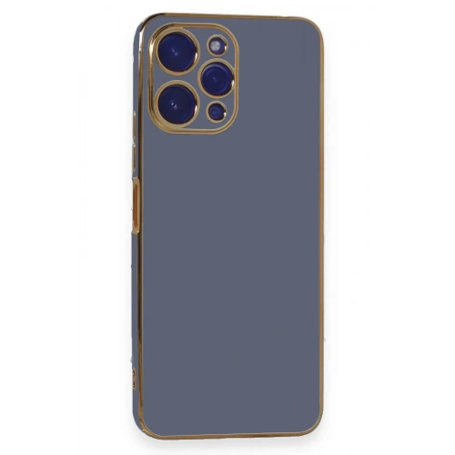 Mey İthalat®   Poco M6 Pro 5G Kılıf Volet Silikon - Mavi