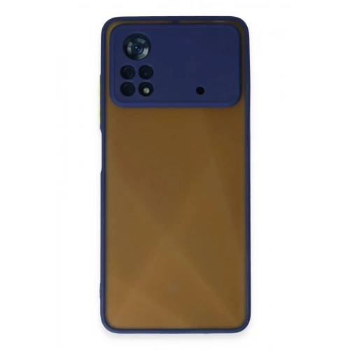 Mey İthalat®   Poco X4 Pro 5G Kılıf Montreal Silikon Kapak - Lacivert