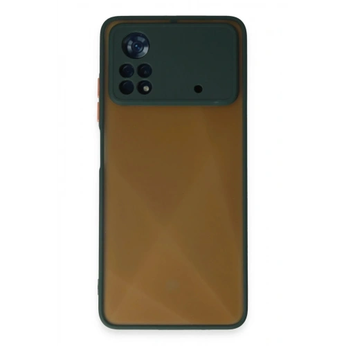 Mey İthalat®   Poco X4 Pro 5G Kılıf Montreal Silikon Kapak - Yeşil