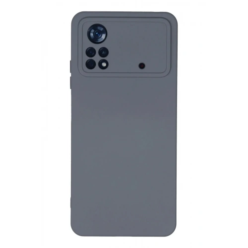 Mey İthalat®   Poco X4 Pro 5G Kılıf Nano içi Kadife Silikon - Gri