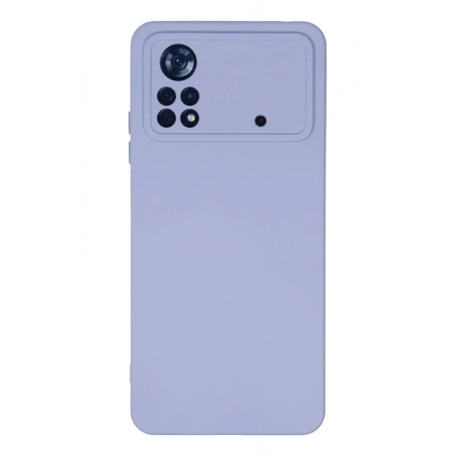 Mey İthalat®   Poco X4 Pro 5G Kılıf Nano içi Kadife Silikon - Lila