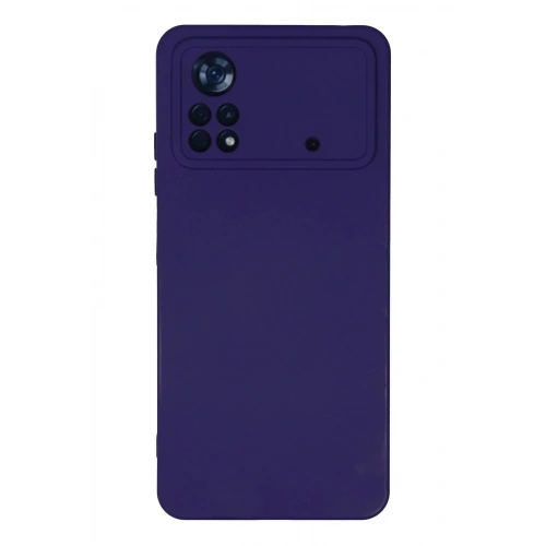 Mey İthalat®   Poco X4 Pro 5G Kılıf Nano içi Kadife Silikon - Mor