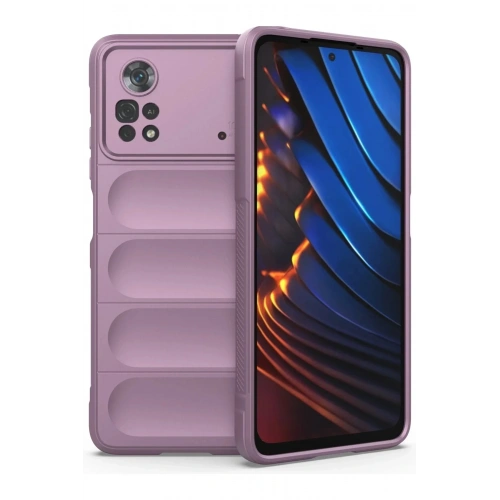 Mey İthalat®   Poco X4 Pro 5G Kılıf Optimum Silikon - Mor