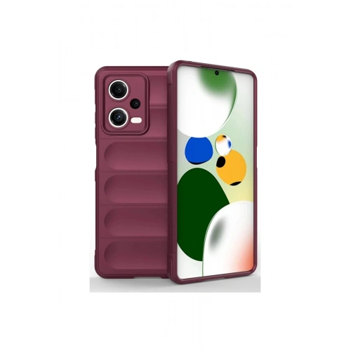Mey İthalat®   Poco X5 5G Kılıf Optimum Silikon - Bordo