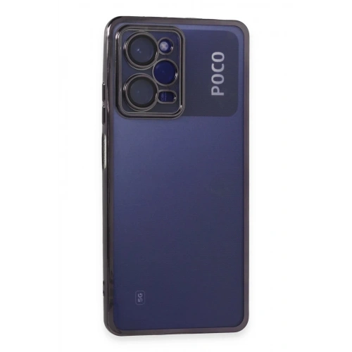 Mey İthalat®   Poco X5 Pro 5G Kılıf  Lensli Silikon - Mor