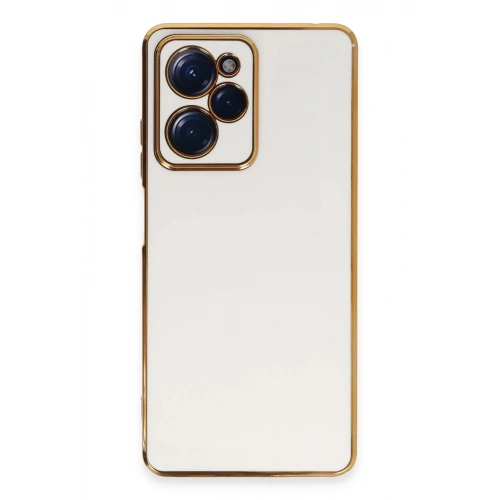 Mey İthalat®   Poco X5 Pro 5G Kılıf Volet Silikon - Beyaz