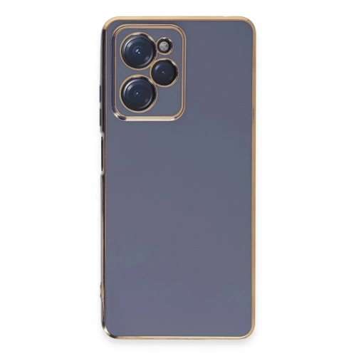 Mey İthalat®   Poco X5 Pro 5G Kılıf Volet Silikon - Mavi