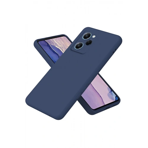 Mey İthalat®   Poco X5 Pro 5G Nano içi Kadife Silikon - Lacivert