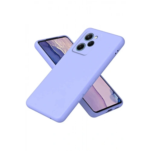 Mey İthalat®   Poco X5 Pro 5G Nano içi Kadife Silikon - Lila