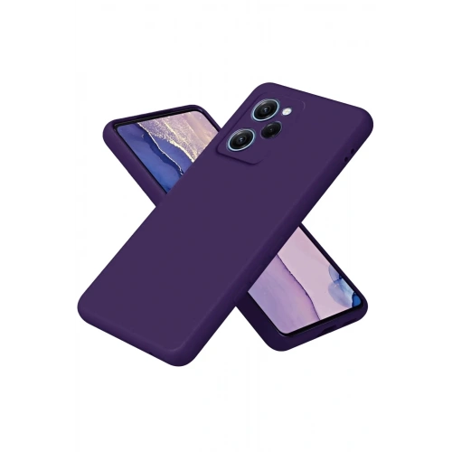 Mey İthalat®   Poco X5 Pro 5G Nano içi Kadife Silikon - Mor