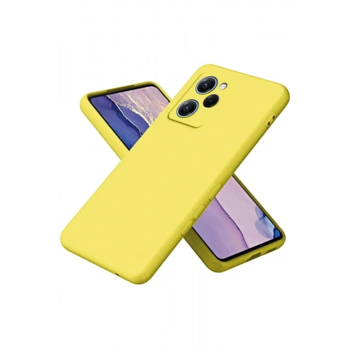 Mey İthalat®   Poco X5 Pro 5G Nano içi Kadife Silikon - Sarı
