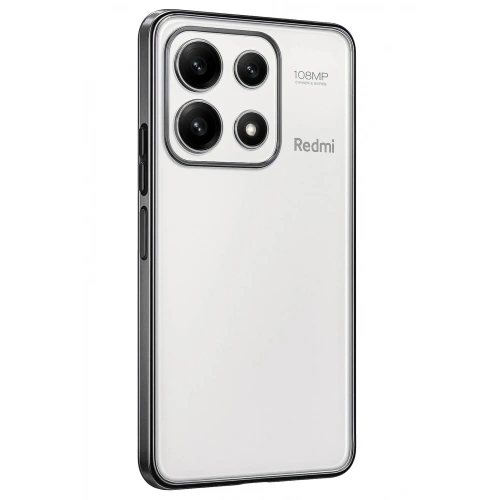 Mey İthalat®   Poco X6 Pro Kılıf  Lensli Silikon - Gümüş