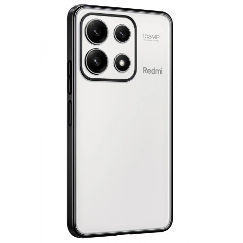 Mey İthalat®   Poco X6 Pro Kılıf  Lensli Silikon - Siyah