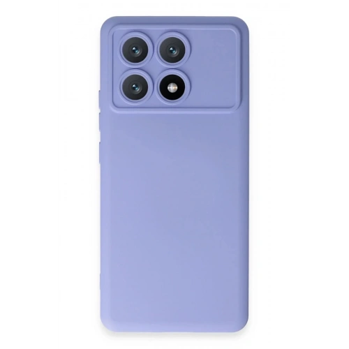 Mey İthalat®   Poco X6 Pro Kılıf Nano içi Kadife Silikon - Lila