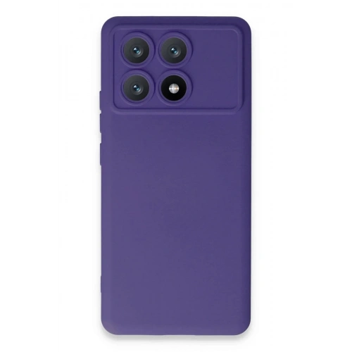 Mey İthalat®   Poco X6 Pro Kılıf Nano içi Kadife Silikon - Mor