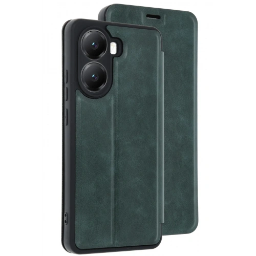 Mey İthalat®   Poco X7 Pro Kılıf Flip Cover - Koyu Yeşil
