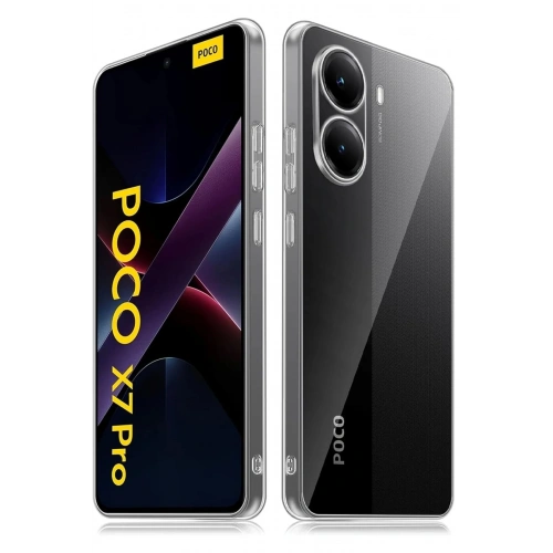 Mey İthalat®   Poco X7 Pro Kılıf Lüx Şeffaf Silikon