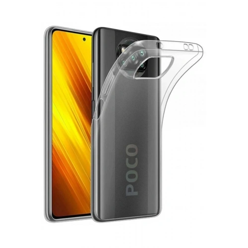 Mey İthalat®   Pocophone X3 Kılıf Lüx Şeffaf Silikon