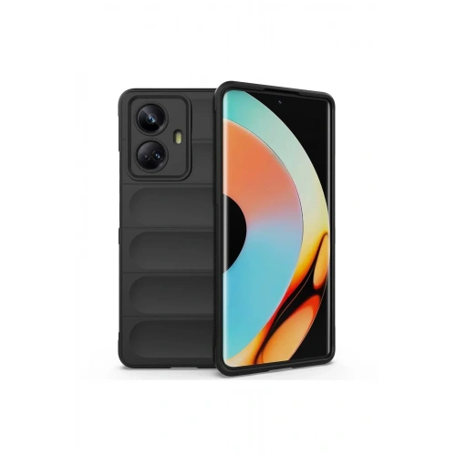 Mey İthalat®  Realme 10 Pro 5G Kılıf Optimum Silikon - Siyah