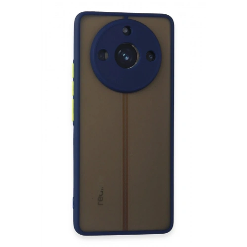 Mey İthalat®  Realme 11 Pro Kılıf Montreal Silikon Kapak - Lacivert