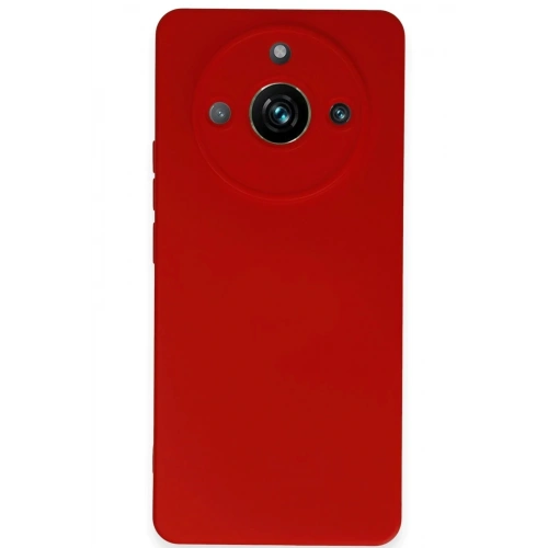 Mey İthalat®  Realme 11 Pro Kılıf Nano içi Kadife Silikon - Kırmızı