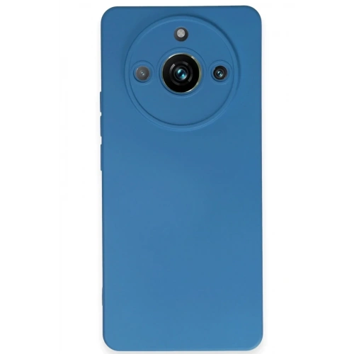 Mey İthalat®  Realme 11 Pro Kılıf Nano içi Kadife Silikon - Mavi
