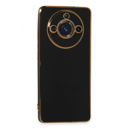 Mey İthalat®  Realme 11 Pro Kılıf Volet Silikon - Siyah