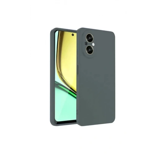 Mey İthalat®  Realme 12 Lite Kılıf First Silikon - Koyu Yeşil